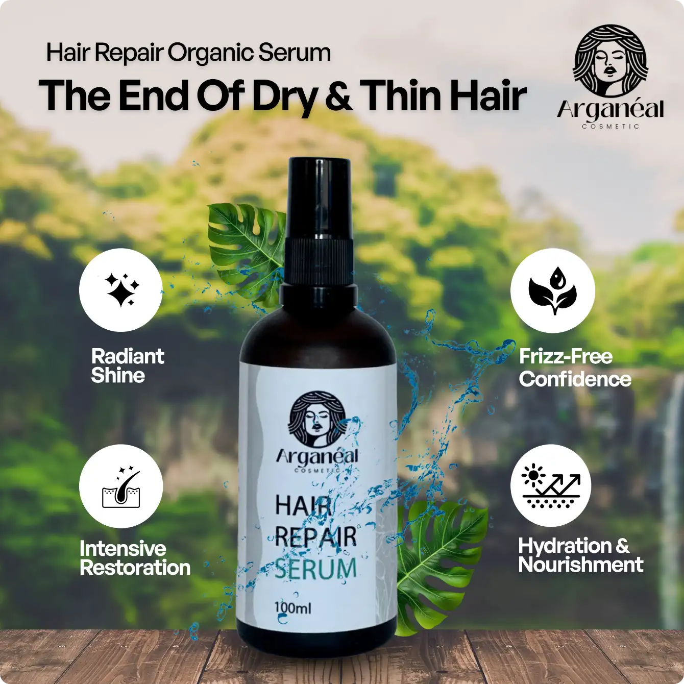 Arganeal™ Moroccan Hair Repair Organic Serum - The End Of Dry & Thin Hair